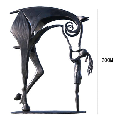 Outdoor metal horse sculpture - Dream Horse