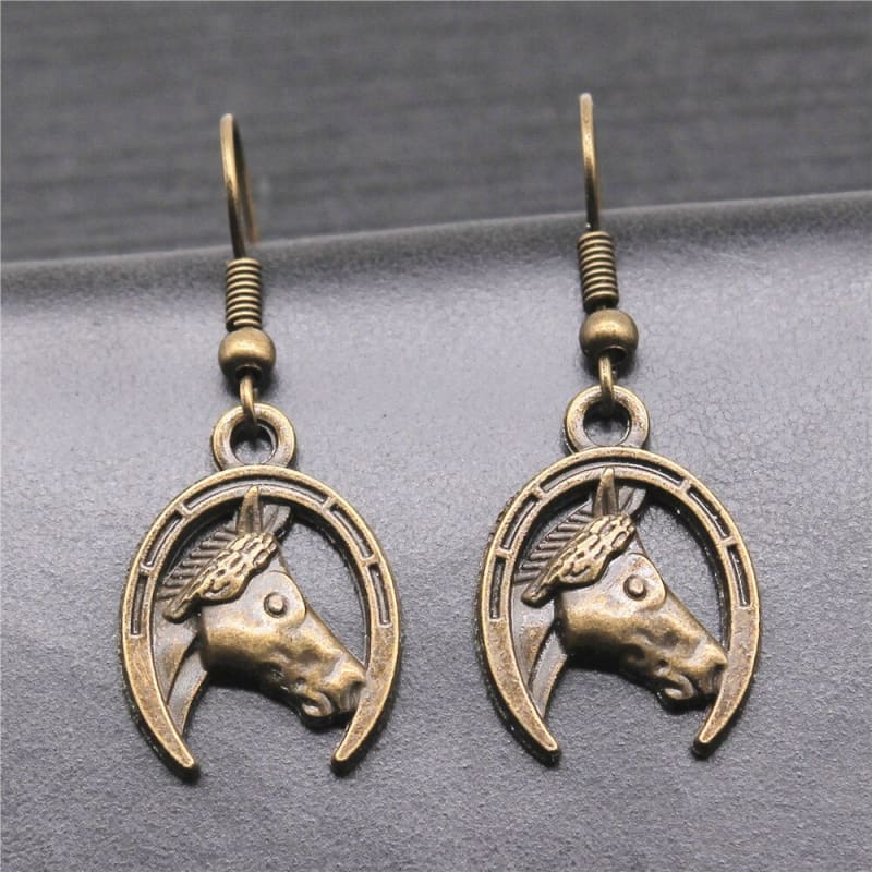 Pandora horseshoe earring - Dream Horse