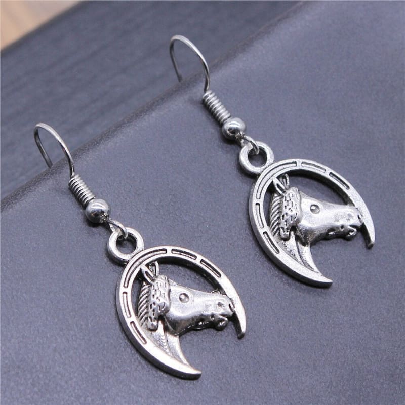Pandora horseshoe earring - Dream Horse