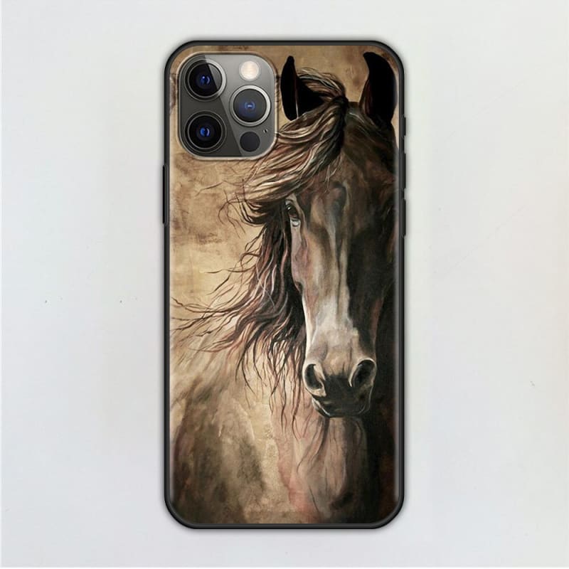Personalized horse phone case - Brown horse (IPhone) - Dream