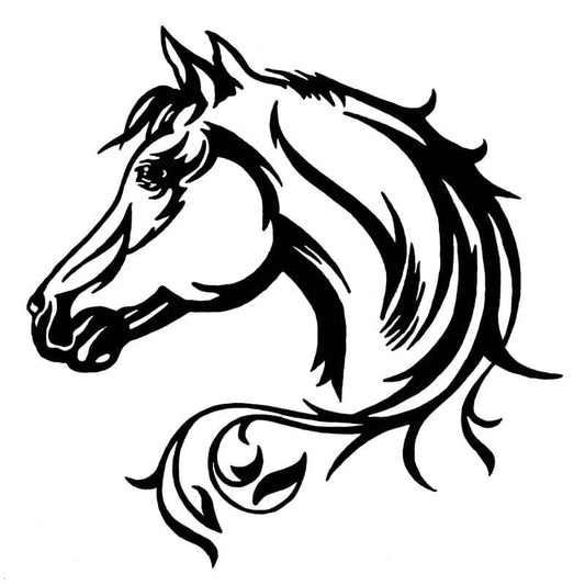 Personalized Stickers Horse Head Car - Dream Horse