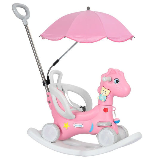 Pink and white rocking horse (Horse Toy) - Dream Horse