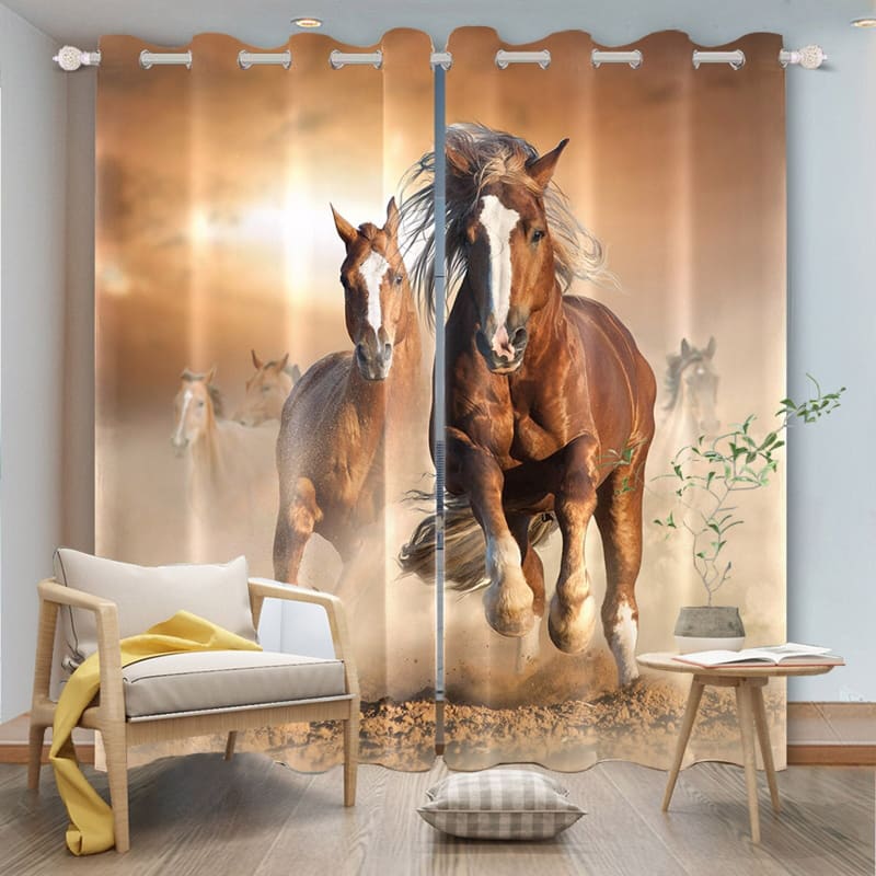Pretty horse curtains - Dream Horse