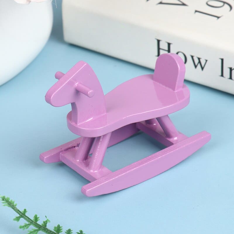 Purple rocking horse (Miniature) - Dream Horse