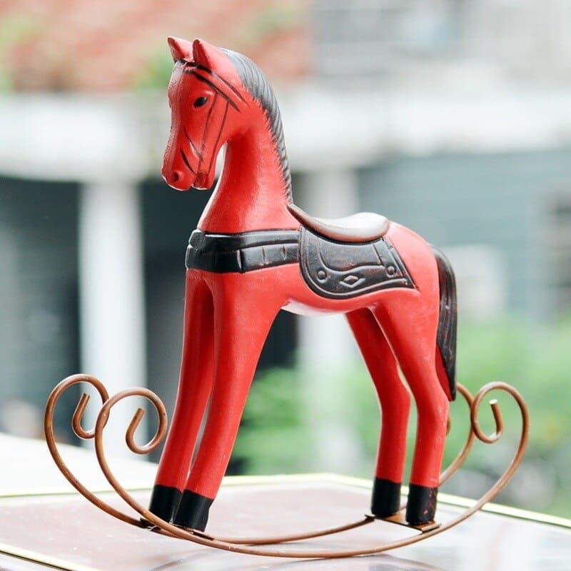 Red rocking horse (Wooden) - Dream Horse