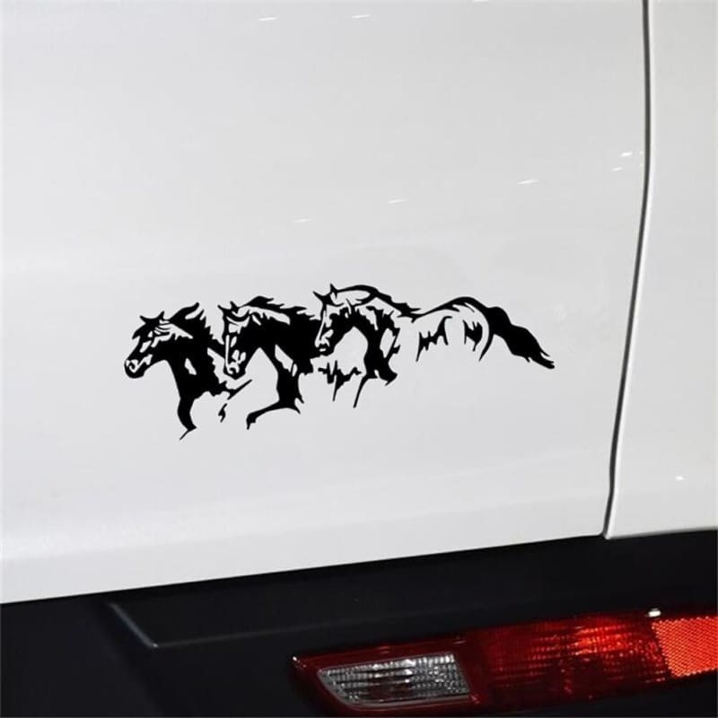 Reflective horse sticker for car - Dream Horse