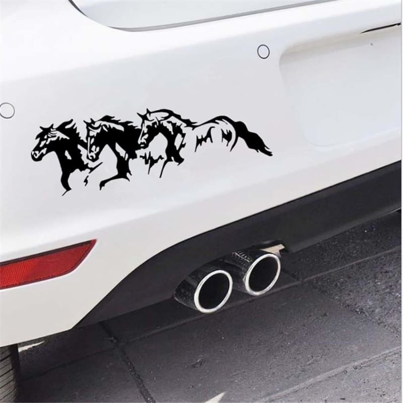 Reflective horse sticker for car - Dream Horse