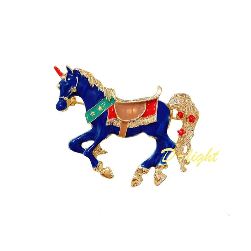 Royal Enamel Horse Brooch - Dream Horse