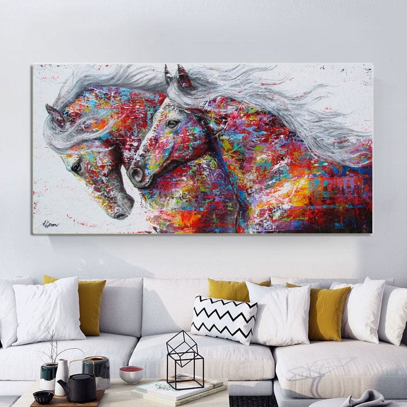 Running horse canvas painting - Dream Horse