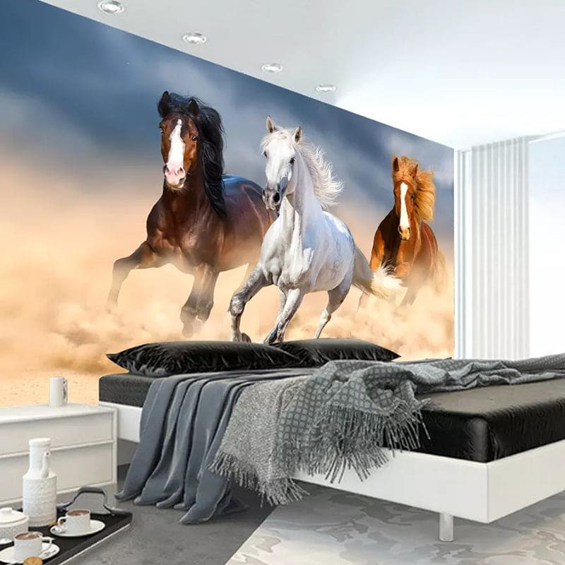 Running horses wall mural - Dream Horse