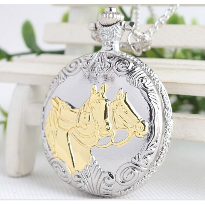 Silver horse watch (men) - Dream Horse
