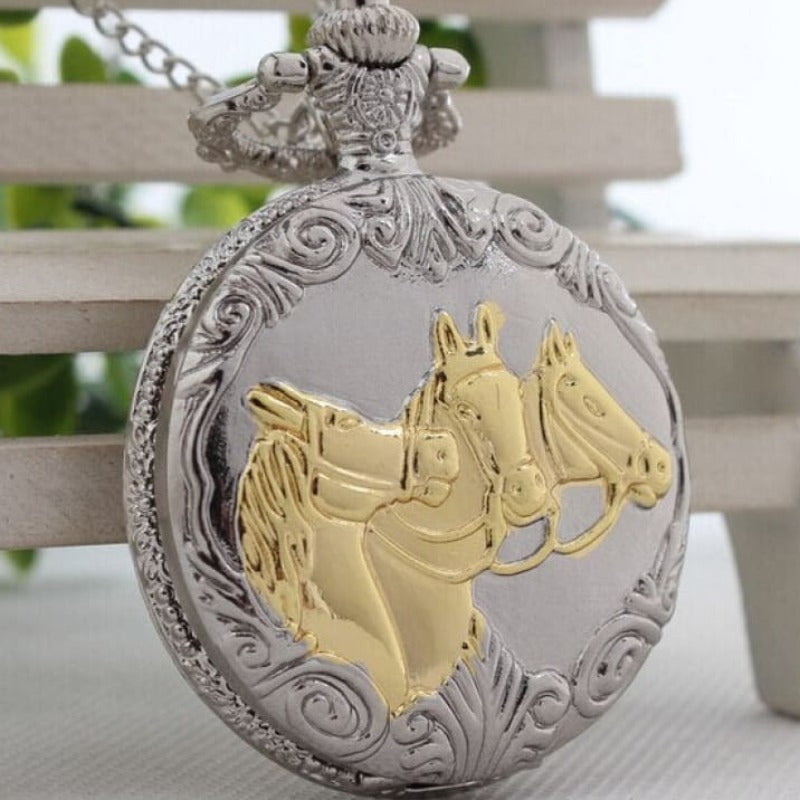 Silver horse watch (men) - Dream Horse