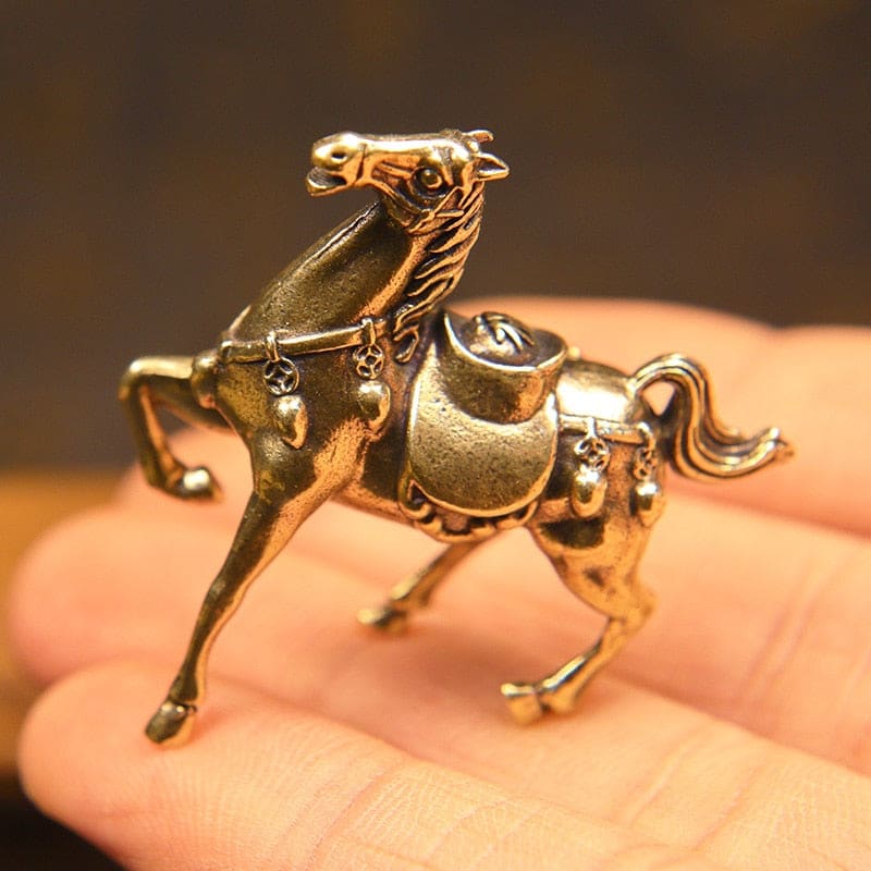 Solid brass horse figurine - Dream Horse