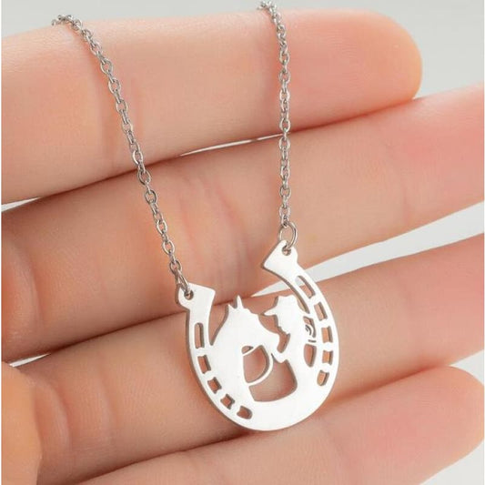 Stainless steel horse shoe necklaces - Dream Horse