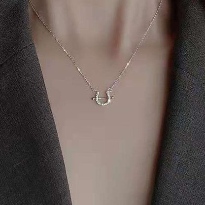 Sterling silver horseshoe necklace (Girl) - Dream Horse