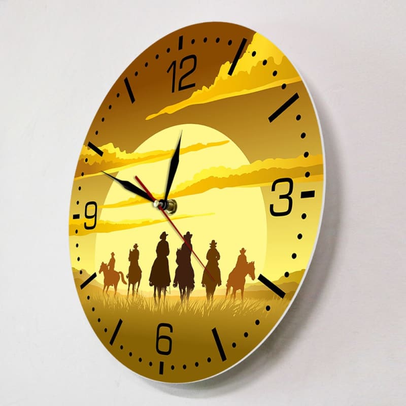 Sunset horse wall clock - Dream Horse