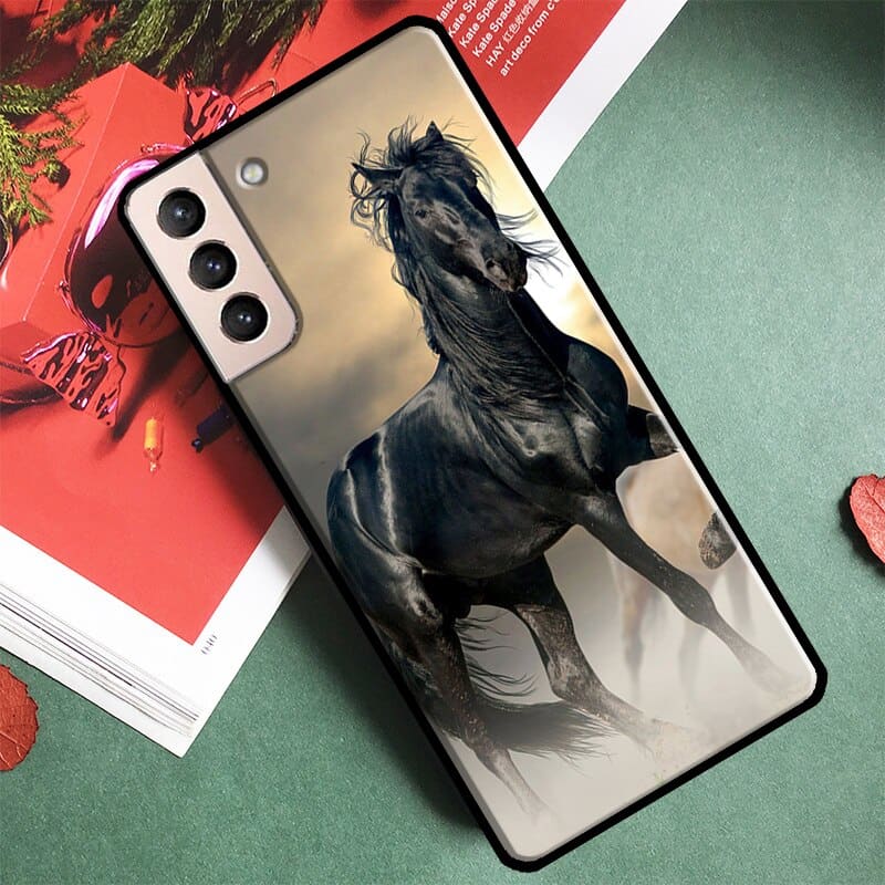The horse phone case - Dark horse (Samsung) - Dream Horse