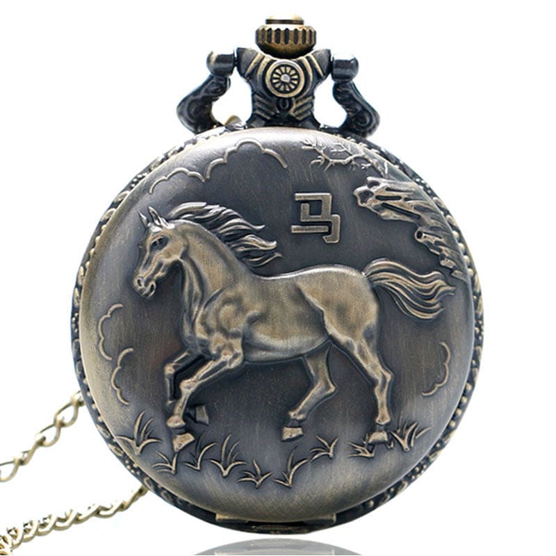 UK quartz pocket horse watch - Dream Horse