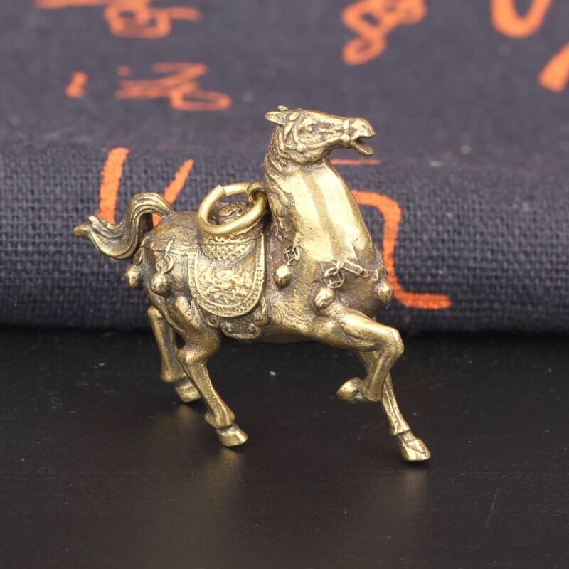 Vintage brass horse figurine - Dream Horse
