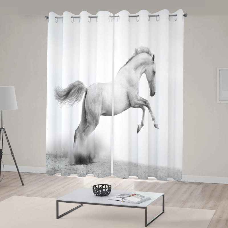White horse curtains - Dream Horse