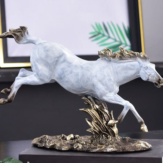 White running horse statue - Dream Horse