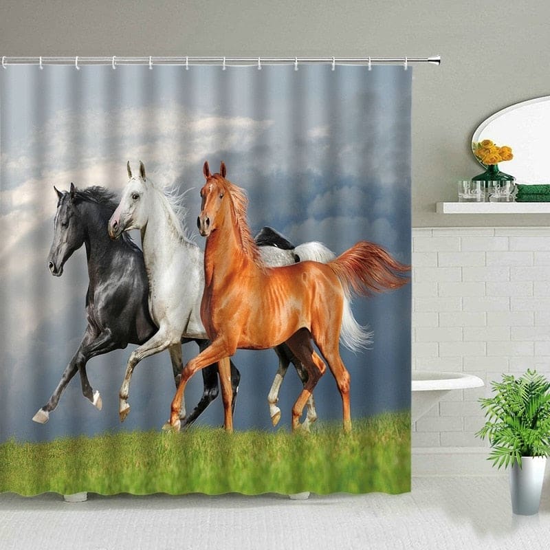 Wild horses shower curtain - Dream Horse